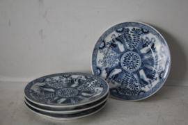 Set van 4 porseleinen schotels, China ca 1920/30