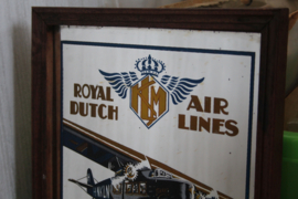 Vintage spiegel van KLM "Royal Dutch Airlines"