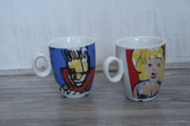 Herman Brood - 2 mokken/bekers