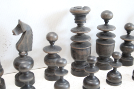Antieke schaakstukken, ca 1910