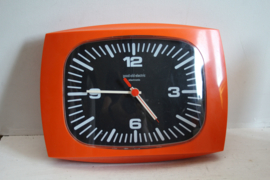 Vintage keuken klok - Oranje