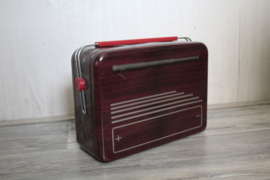Broodtrommel / Blik in de vorm van een vintage radio