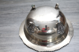 Verzilverd - Schaal of bowl op 4 pootjes