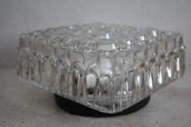 Vintage blank glazen plafonniere