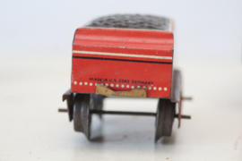 Blikken speelgoed - HWN US Zone Germany  - H0 spoor - locomotief, tender en wagon