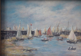 A. Hess ( 20e eeuw ) -  Schepen voor de kust