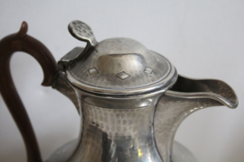Art deco thee set, gepolijst tin - Don Pewter