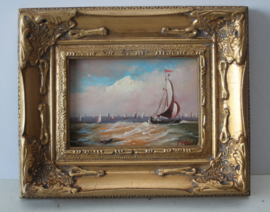 Maritiem schilderij - Gesigneerd "Fred"