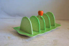 Carlton Ware - toastrack "tomato"