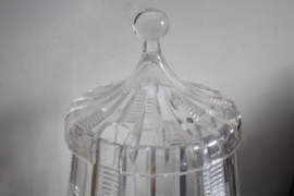 Kristal,  Art Deco - punchbowl / voorraad pot