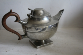 Art deco thee set, gepolijst tin - Don Pewter