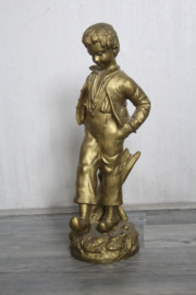 Bronzen beeld, Boerenjongen op klompen