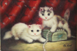 Schilderij 2 Kitten - G. Roy