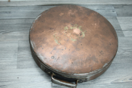 Antiek koperen braadpan