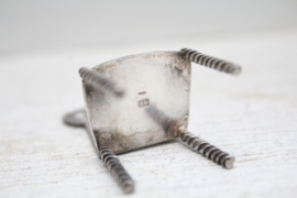 Zilver - Miniatuurstoel Hooijkaas, Schoonhovense zilverfabriek