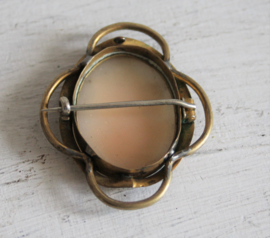 Broche - Schelp camee