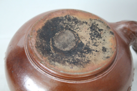 Antiek aardewerken theepot met vogels en bloemen China - Republieke periode (1912-1949)