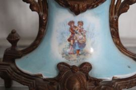 Art Nouveau bronzen klokbehuizing