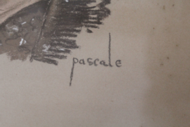 Pascale - Portret van een oudere dame in pastel - Italië ca 1940