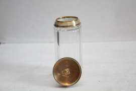 Antieke parfumflessen Asprey & Co 1931, zilver vergulde doppen