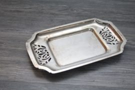 Art Deco serveerschaaltje, verzilverd