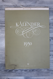 Originele Shell kalender 1950 - ongebruikt