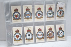RAF badges, complete set (50 stuks) sigaretten kaarten