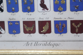 Heraldiek - Handingekleurde wapengravures - Frankrijk 19e eeuw (# 3)