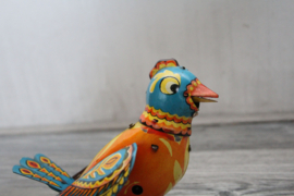 Blikken speelgoed kip/vogel