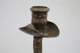 Brons, Kandelaar met dame, Art Nouveau