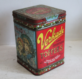 Vintage Verkade toffees blikje