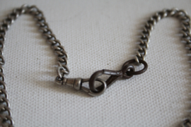 Zilveren ketting (deels horloge ketting)