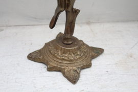 Brons, Kandelaar met dame, Art Nouveau