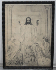 Jan Toorop - Litho, Christus Eucharisticus Nijmegen1909