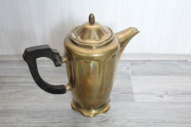 Thee of koffieservies uitgevoerd in messing