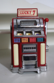 Vintage "Lucky 7" gokkast AM/FM radio