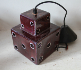 Space Age aardwerken hanglamp - Paars