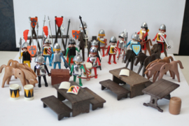 Vintage Playmobil - Grote partij ridders en toebehoren