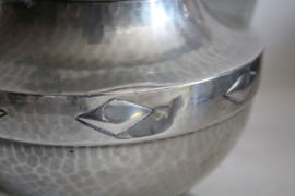 Art deco thee set, gepolijst tin - Don Pewter