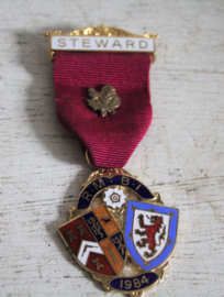 Medaille Vrijmetselaars - Steward R.M.B.I 1984