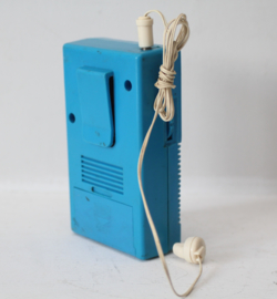 Smurfen transistor radio, gitaar spelende smurf - ca 1980