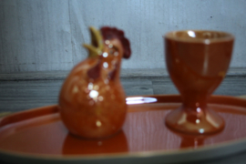Victoria China – Tsjechoslowakije Lustreware - schaal, zoutvaatje en eierdopje