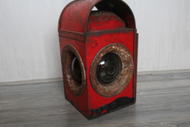 Antieke seinlamp, trein