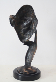 Bronzen sculptuur "de Denker" naar A. Barye