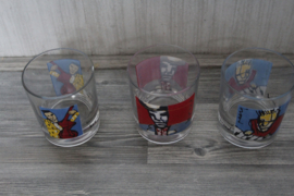 3 Herman Brood whisky glazen