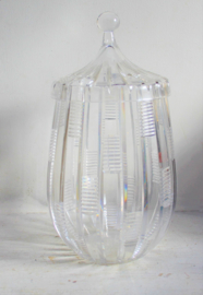 Kristal,  Art Deco - punchbowl / voorraad pot