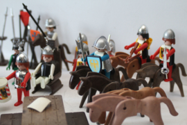 Vintage Playmobil - Grote partij ridders en toebehoren