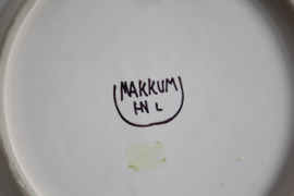 Makkum - Polychroom bord met vogels