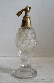 Antiek kristallen parfumfles/verstuiver