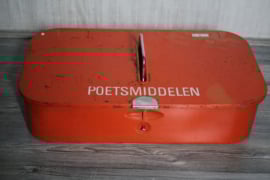 Brabantia, vintage "poetsmiddelen" blik - oranje